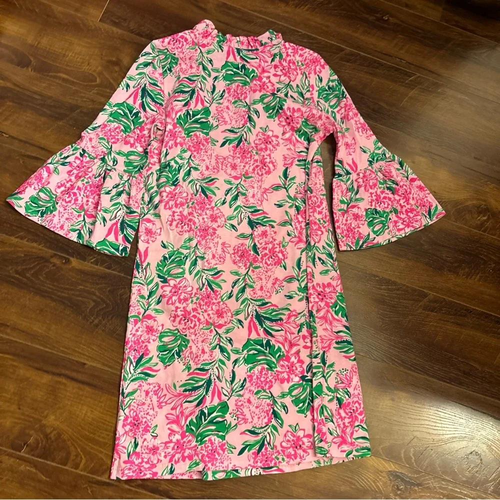 Lilly Pulitzer Pink and Green Floral Dress - Picture 10 of 10